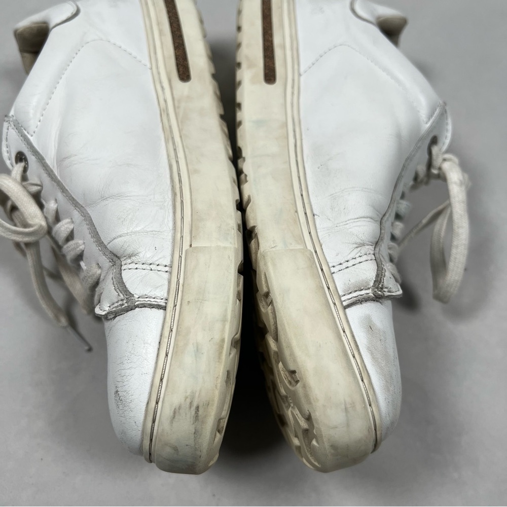 Birkenstock Sneakers Bend Low Women’s Size 10 White Leather Comfortable Shoes - Picture 10 of 12